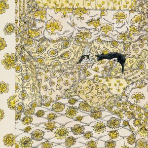 Edward Gorey: Cat Fancy Notecard