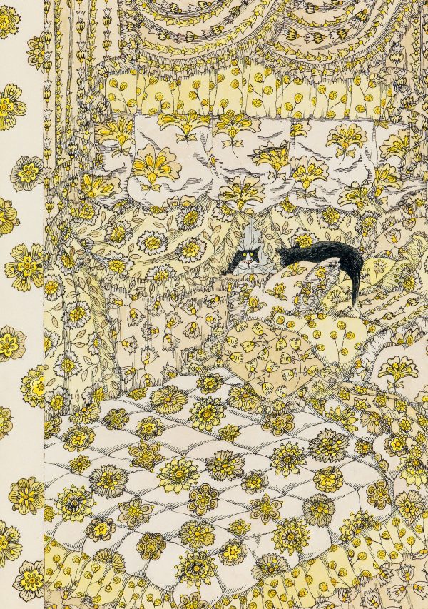 Edward Gorey: Cat Fancy Notecard
