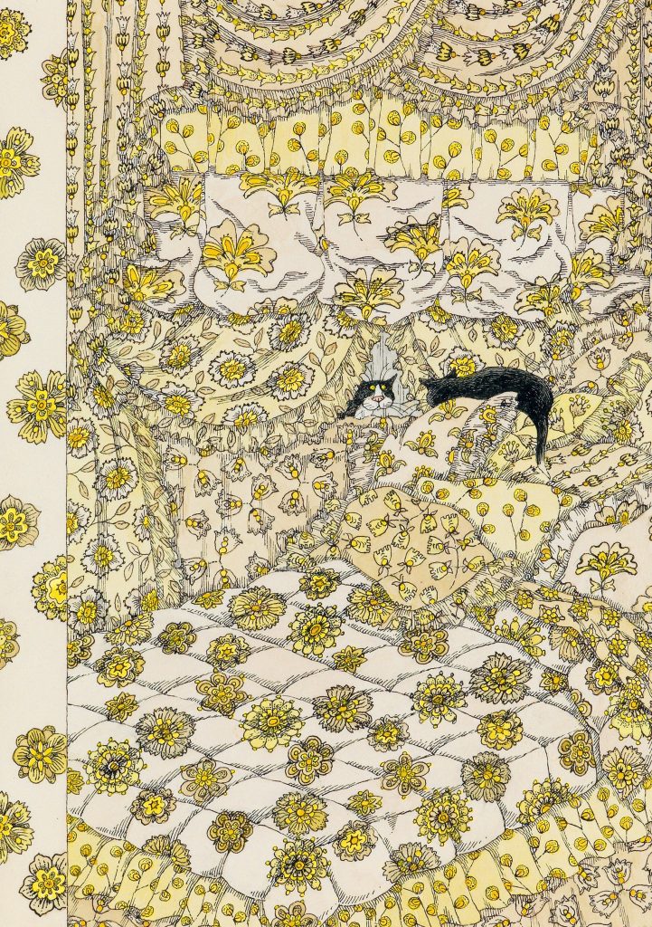 Edward Gorey: Cat Fancy Notecard