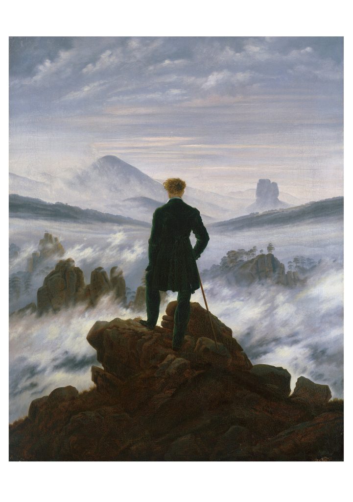 Caspar David Friedrich: Wanderer Above the Sea of Fog Notecard