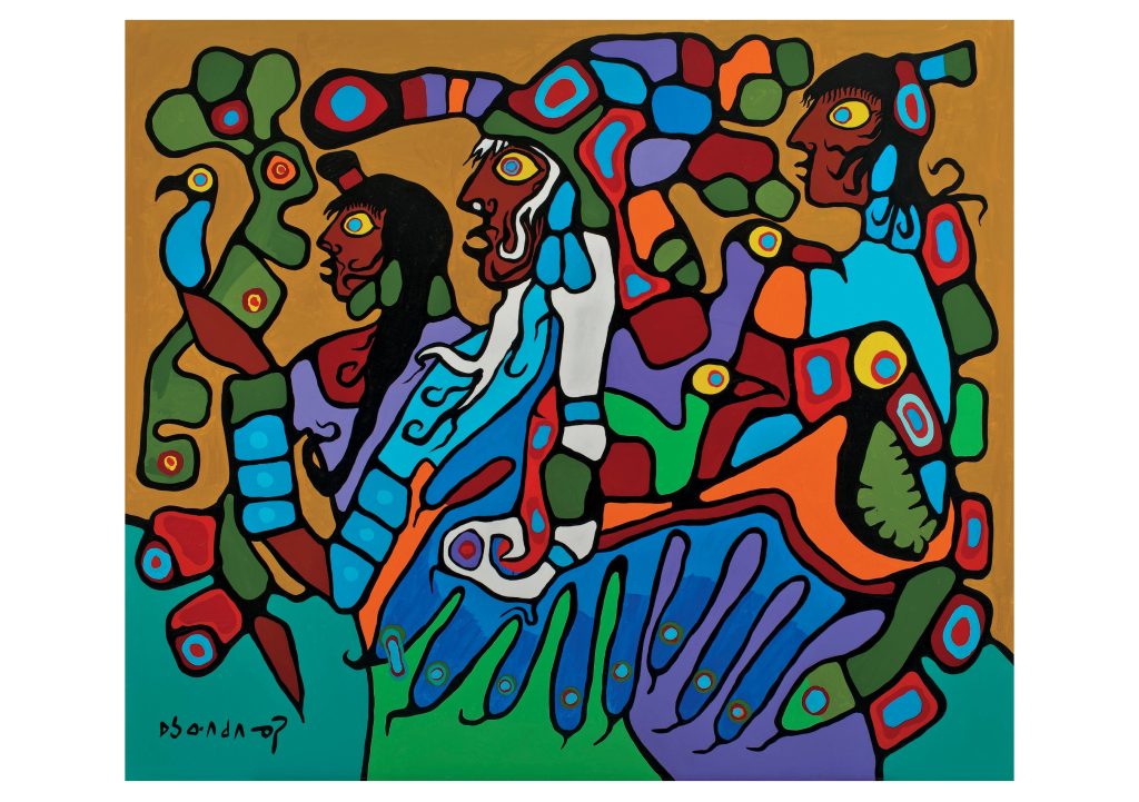 Norval Morrisseau: Shaman and Disciples Notecard
