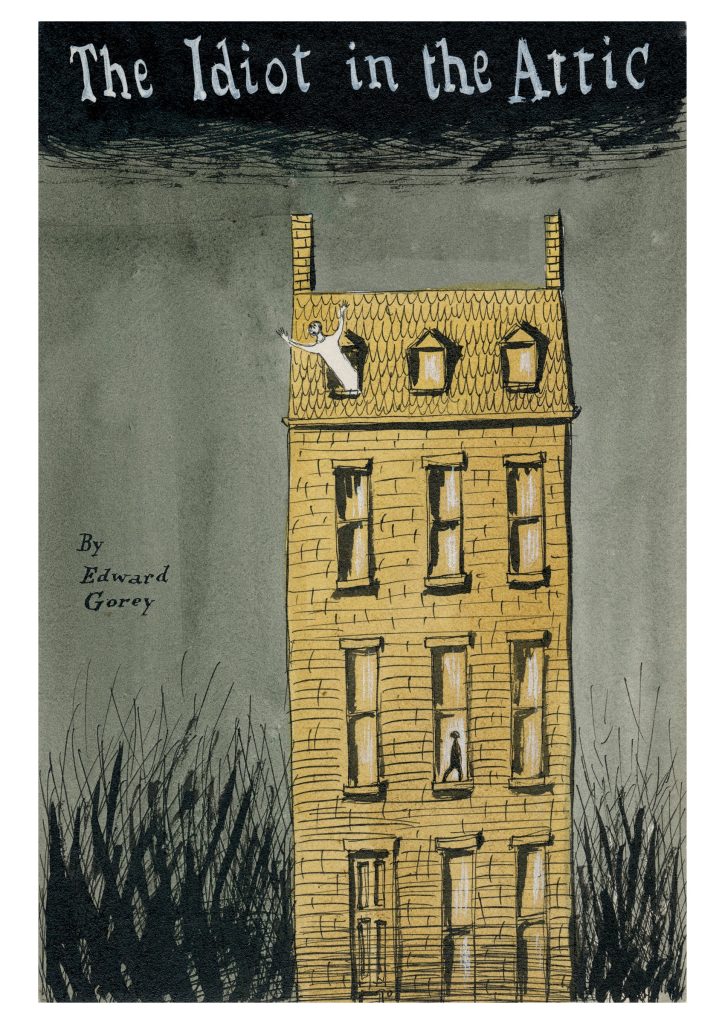 Edward Gorey: The Idiot in the Attic Postcard