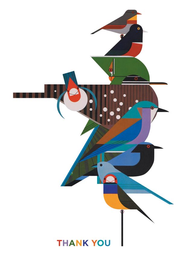 Charley Harper: Rainforest Birds Boxed Thank You Notes - Image 2