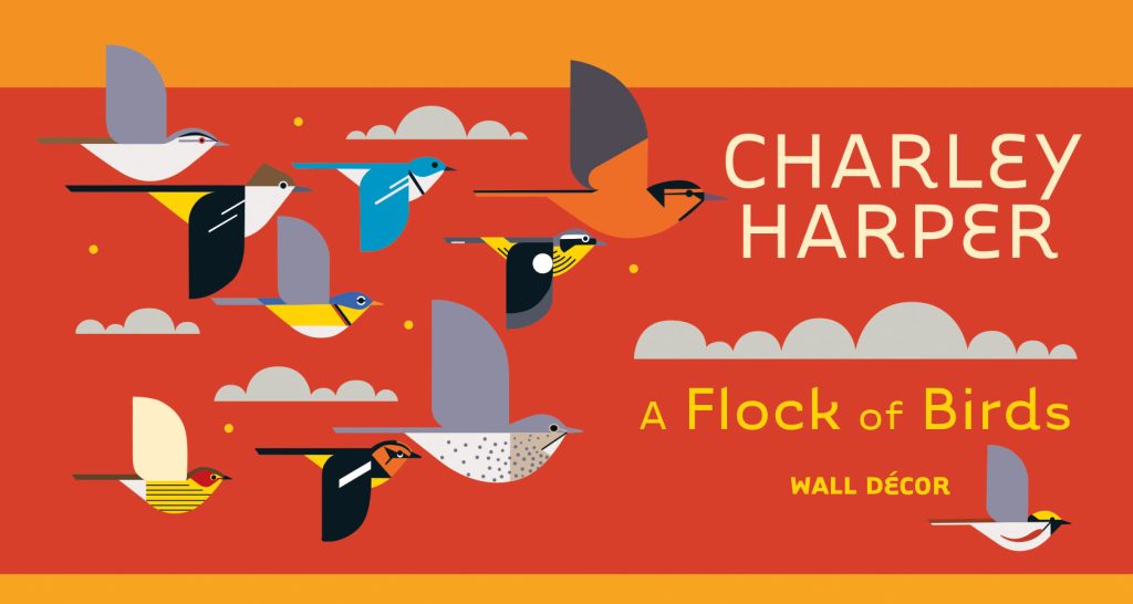 Charley Harper: A Flock of Birds Wall Décor